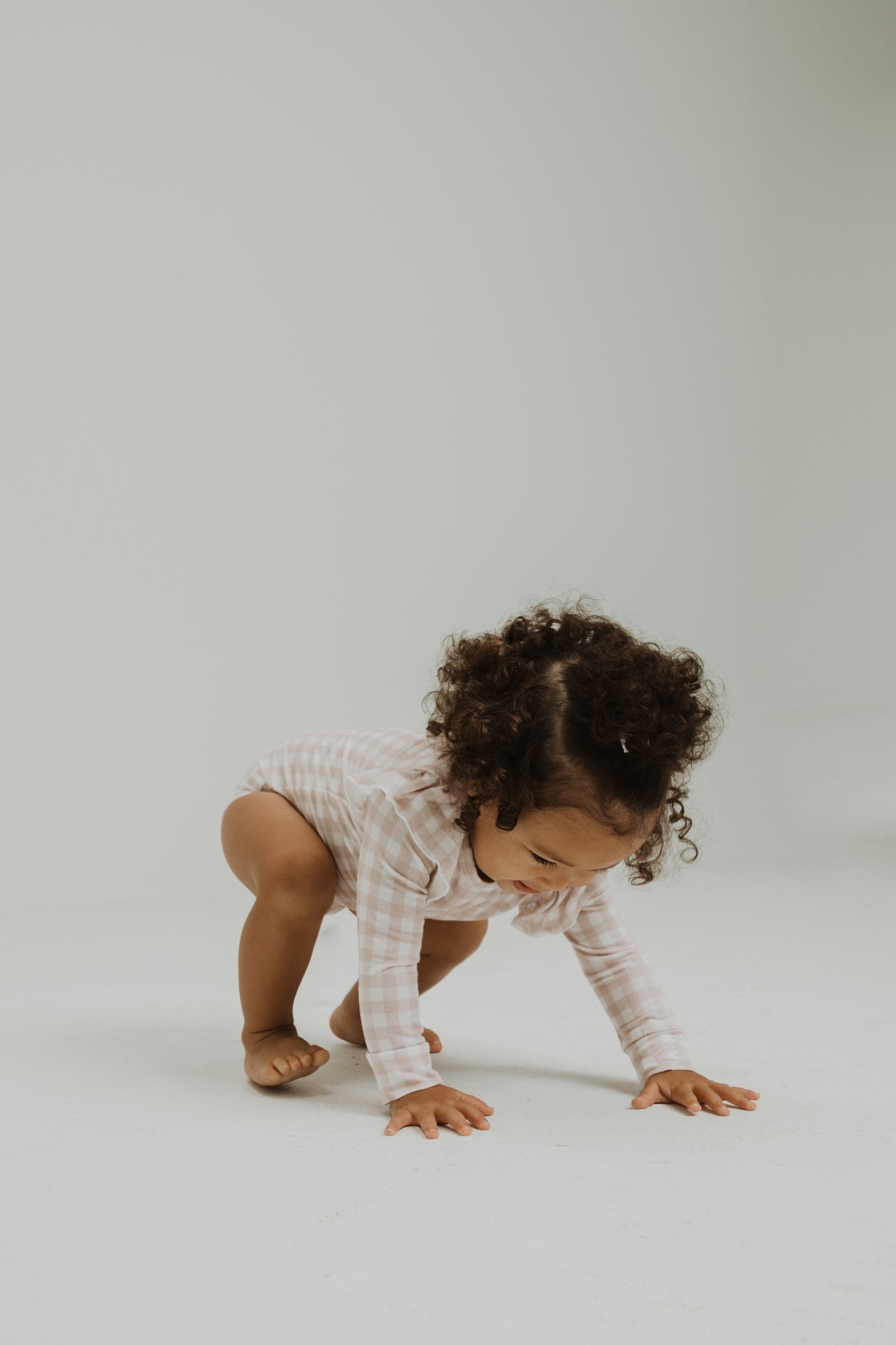 Gingham Bamboo Ruffle Bodysuit