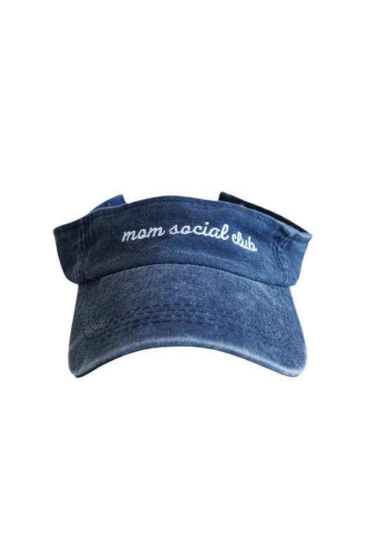 Mom Social Club Visor | Vintage Blue