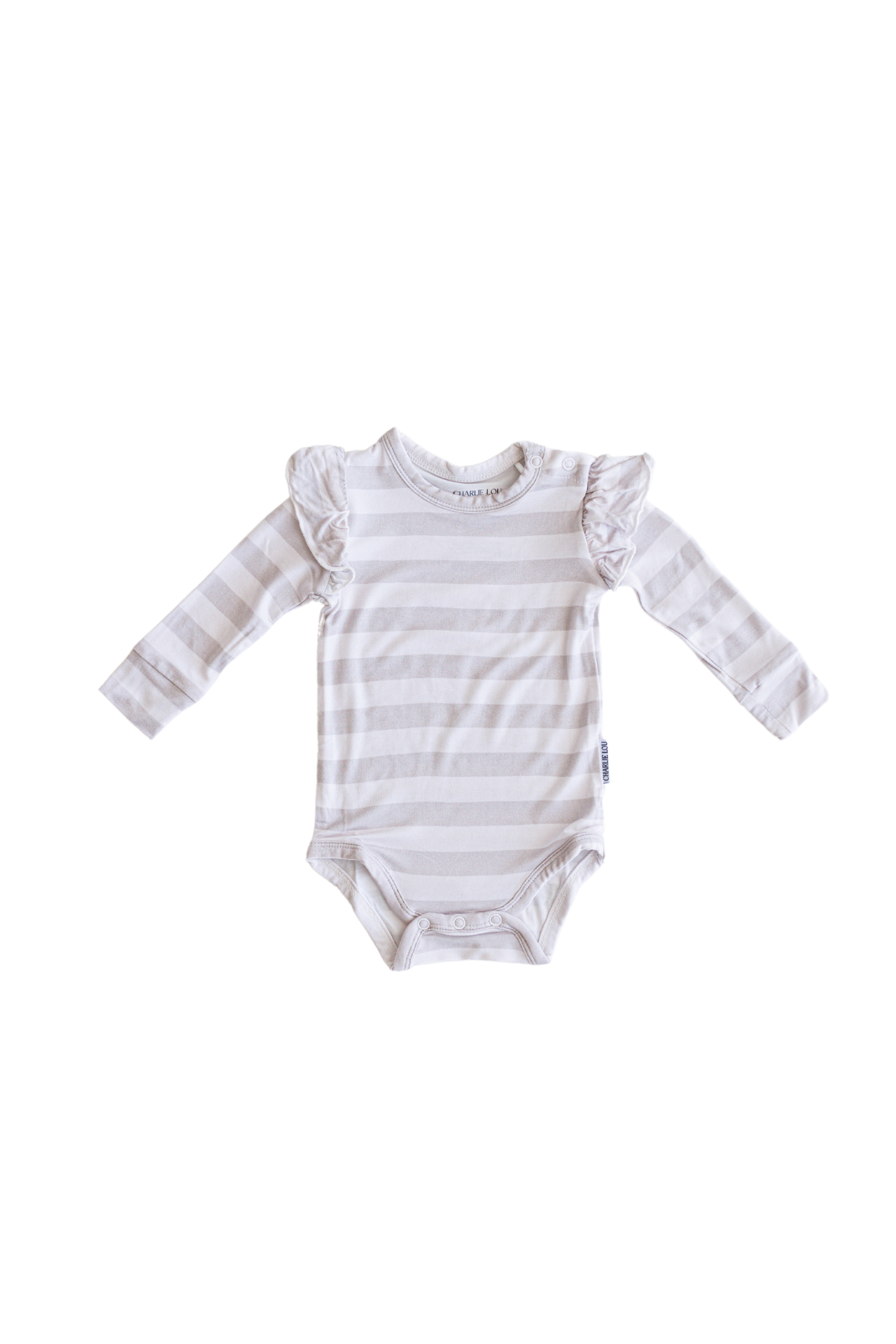 Bamboo Ruffle Bodysuit | Striped