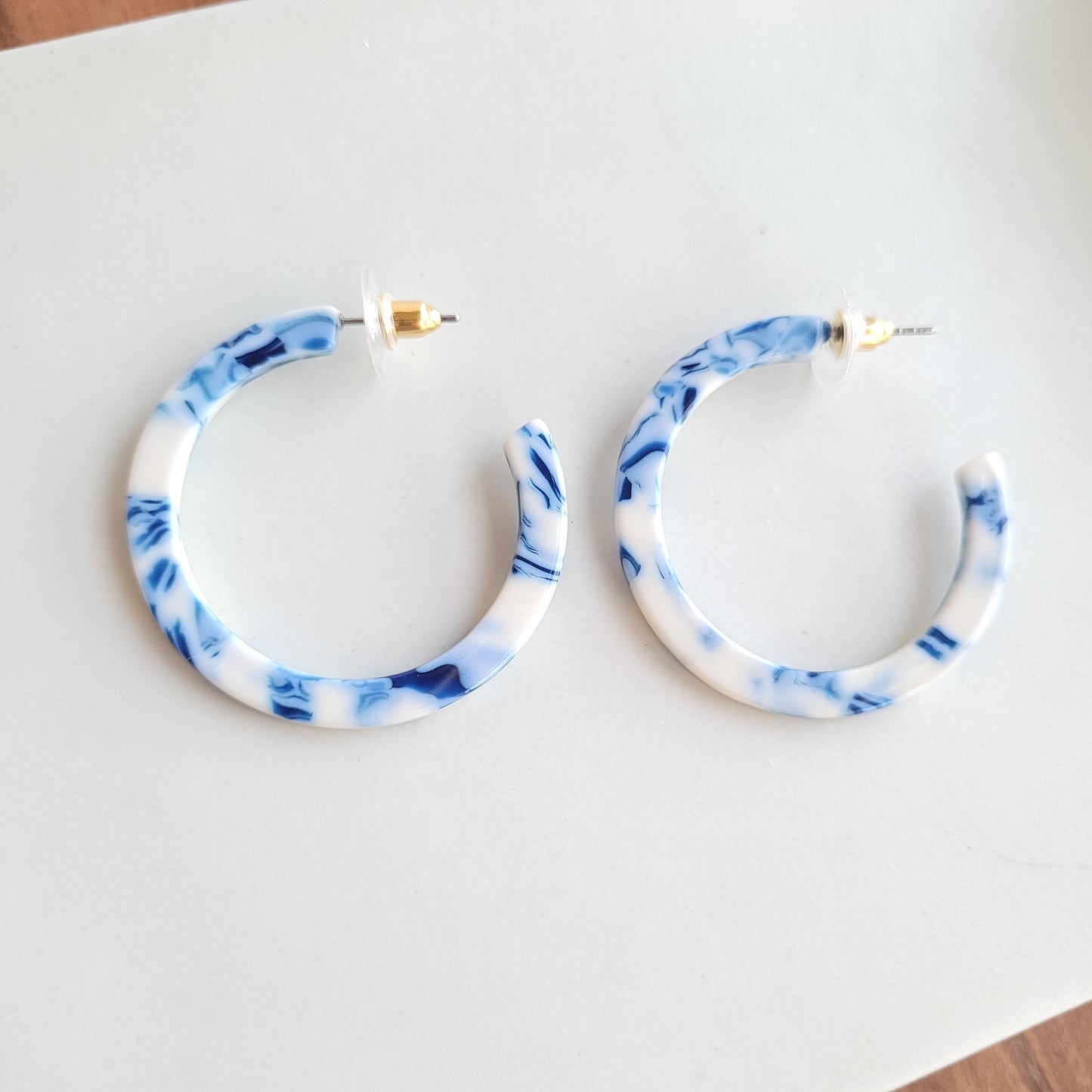 Camy Hoops - Greek Goddess Blue