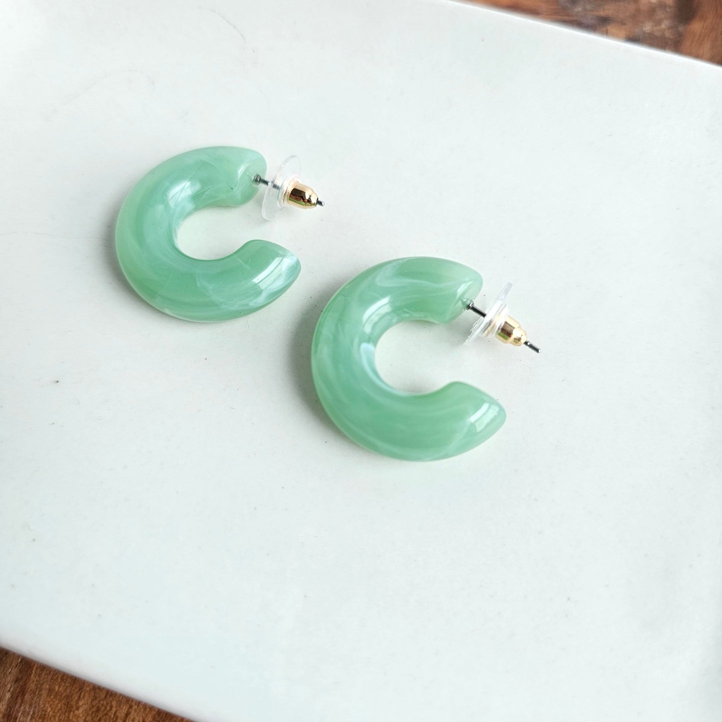 Chloe Hoops - Sage