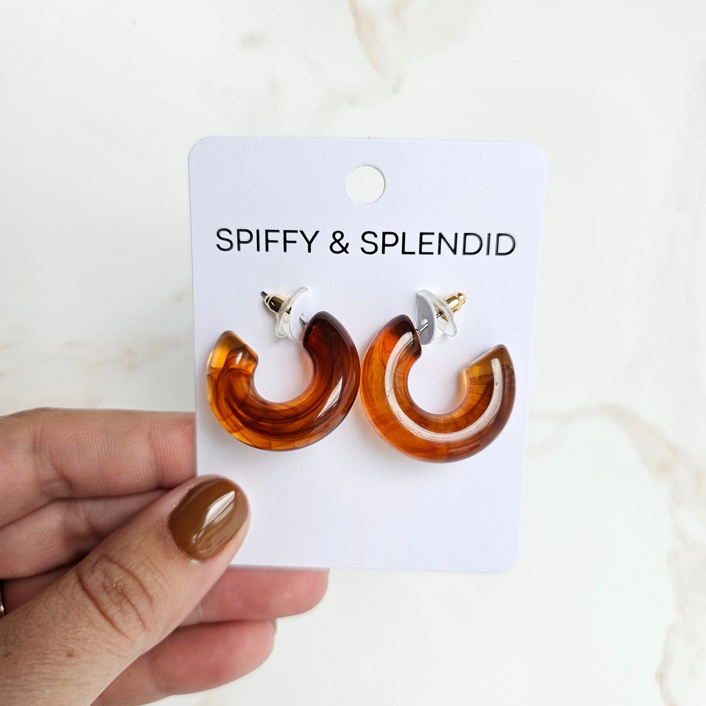 Chloe Hoops - Amber