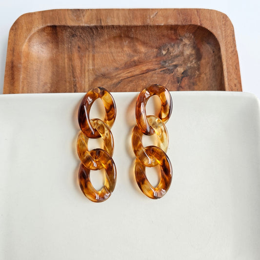 Brooklyn Earrings - Amber