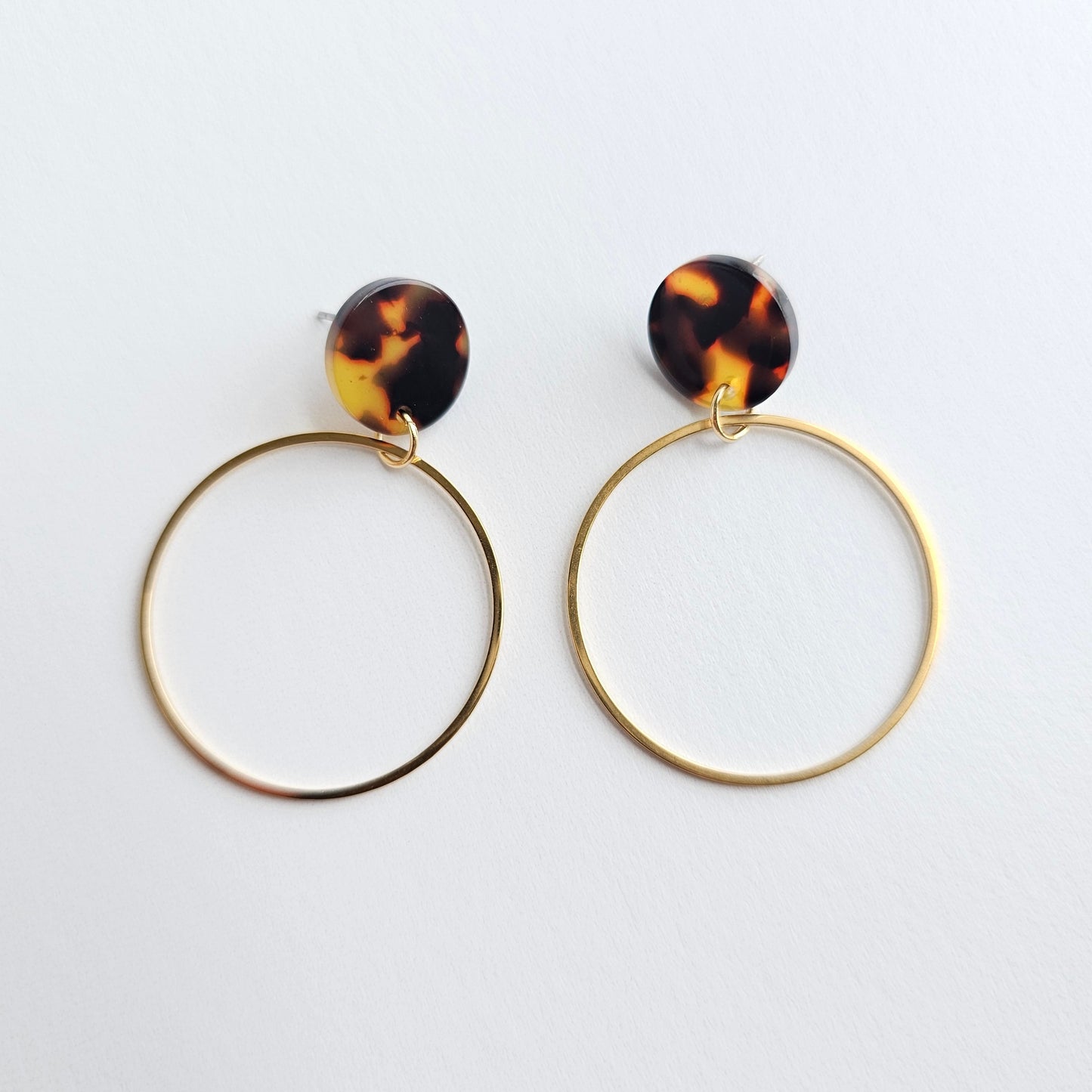 Amelia Earrings - Tortoise