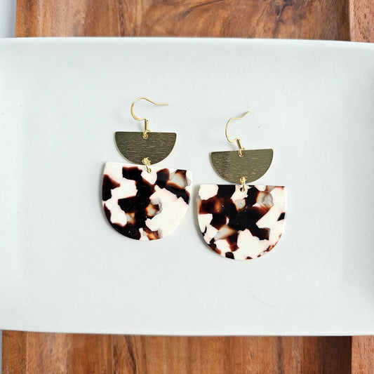 Harper Earrings - Cowhide