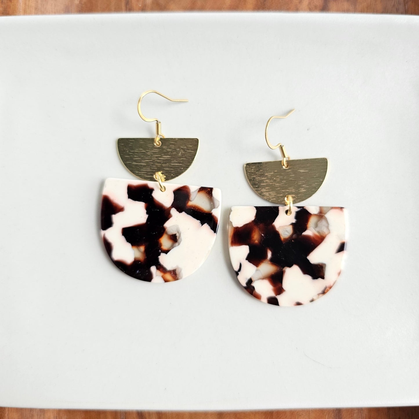 Harper Earrings - Cowhide