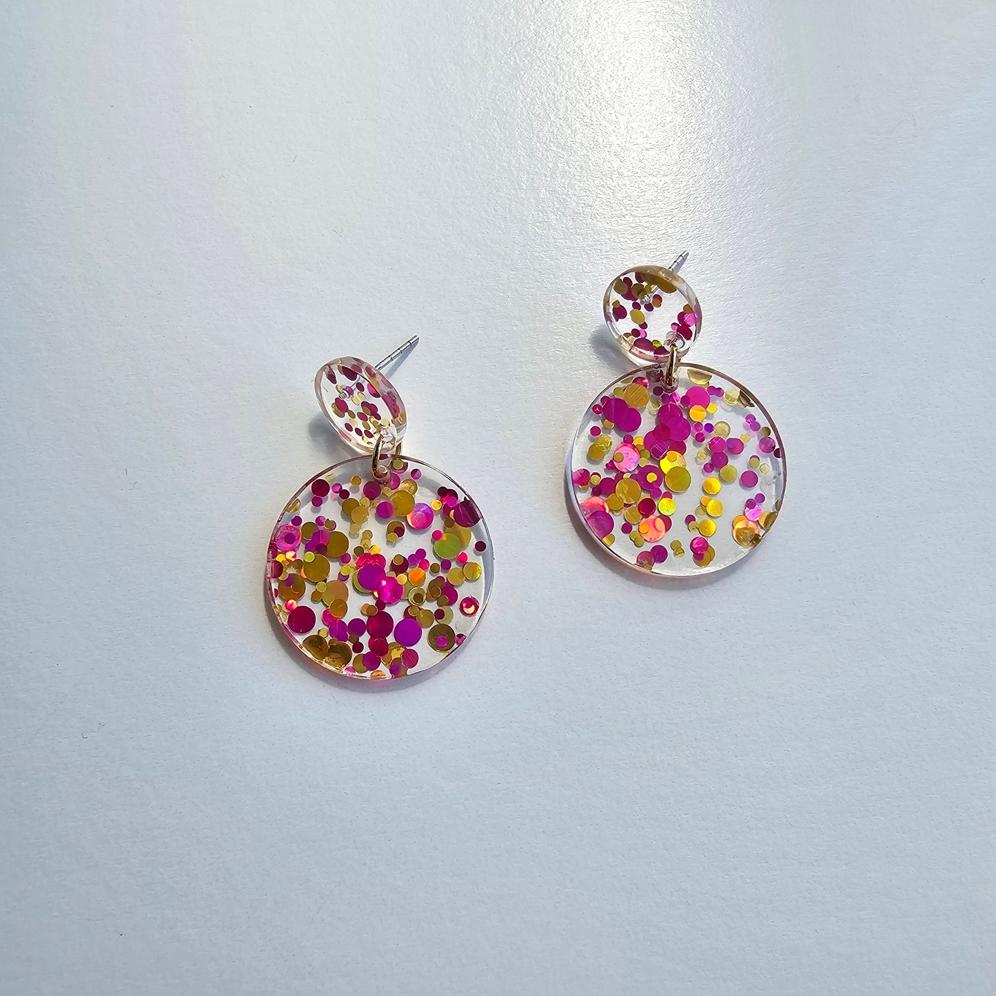 Addy Earrings - Pink Confetti