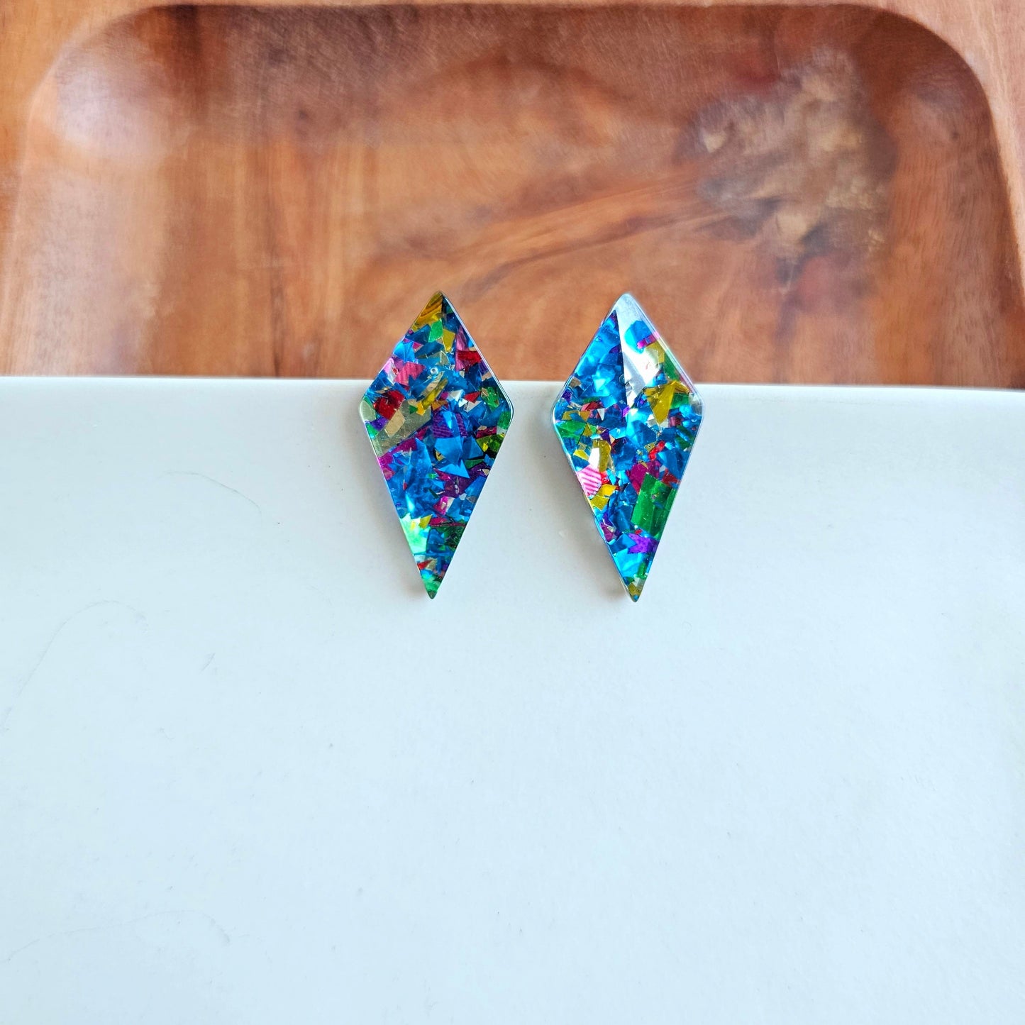 Crystal Studs - Blue Sparkle