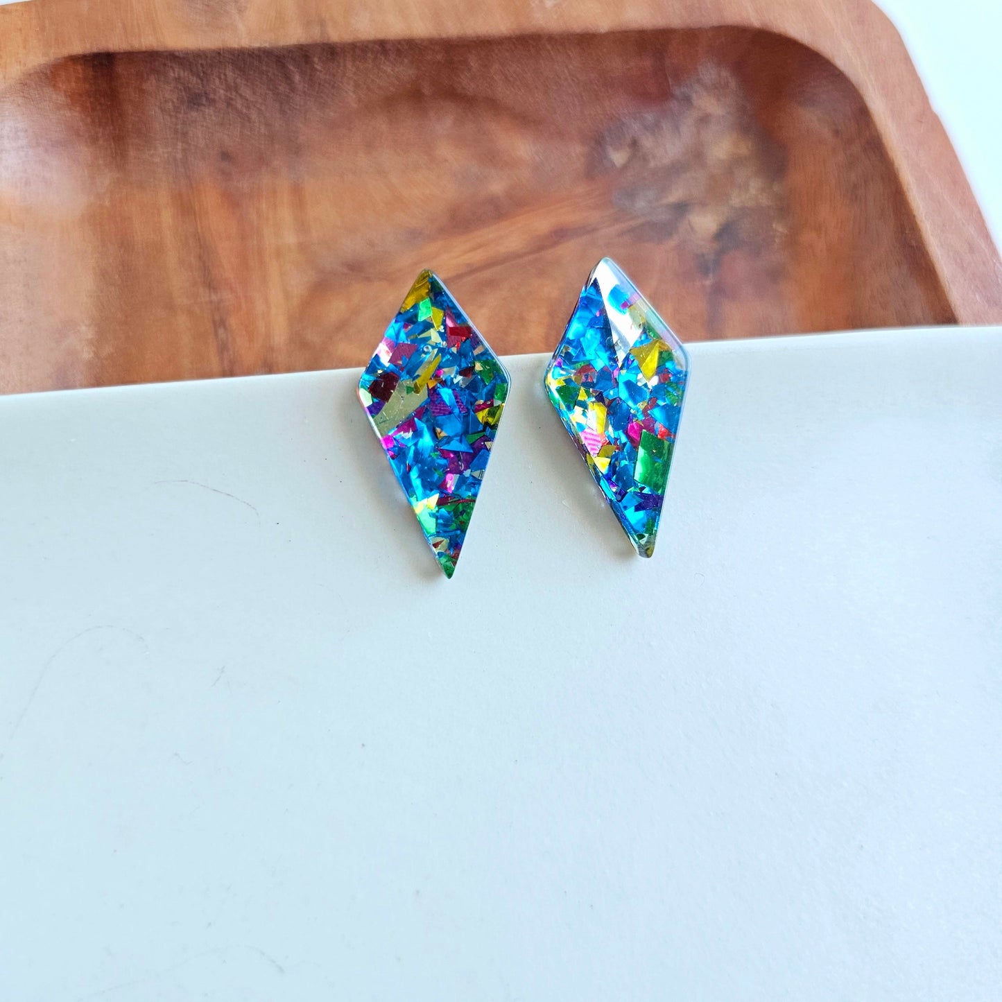 Crystal Studs - Blue Sparkle