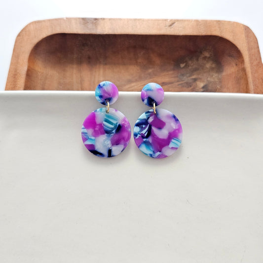 Addy Earrings - Purple Party