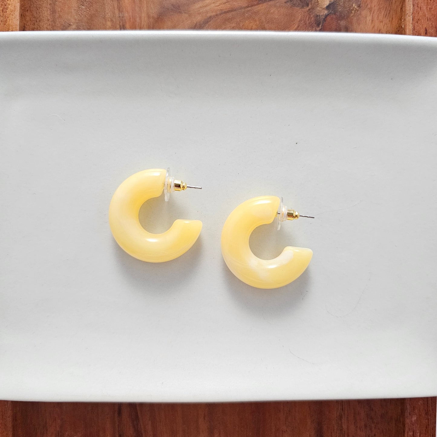 Chloe Hoops - Yellow