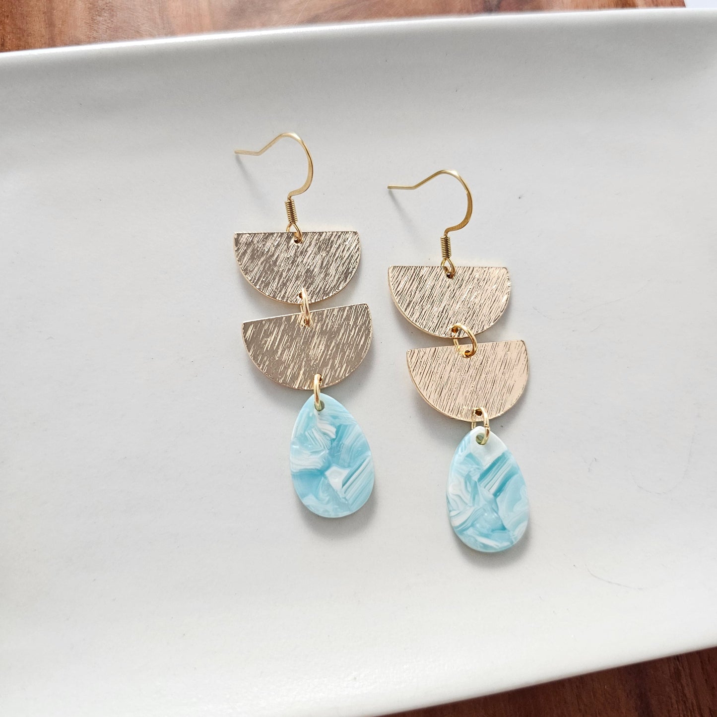 Aria Earrings - Aquamarine