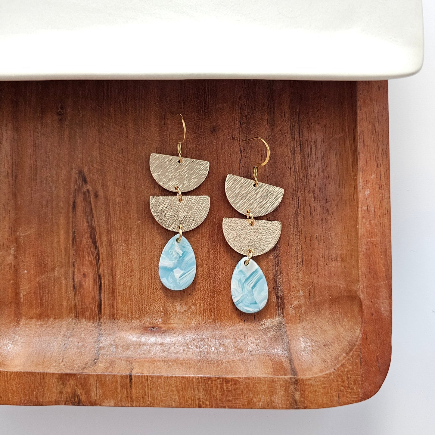 Aria Earrings - Aquamarine