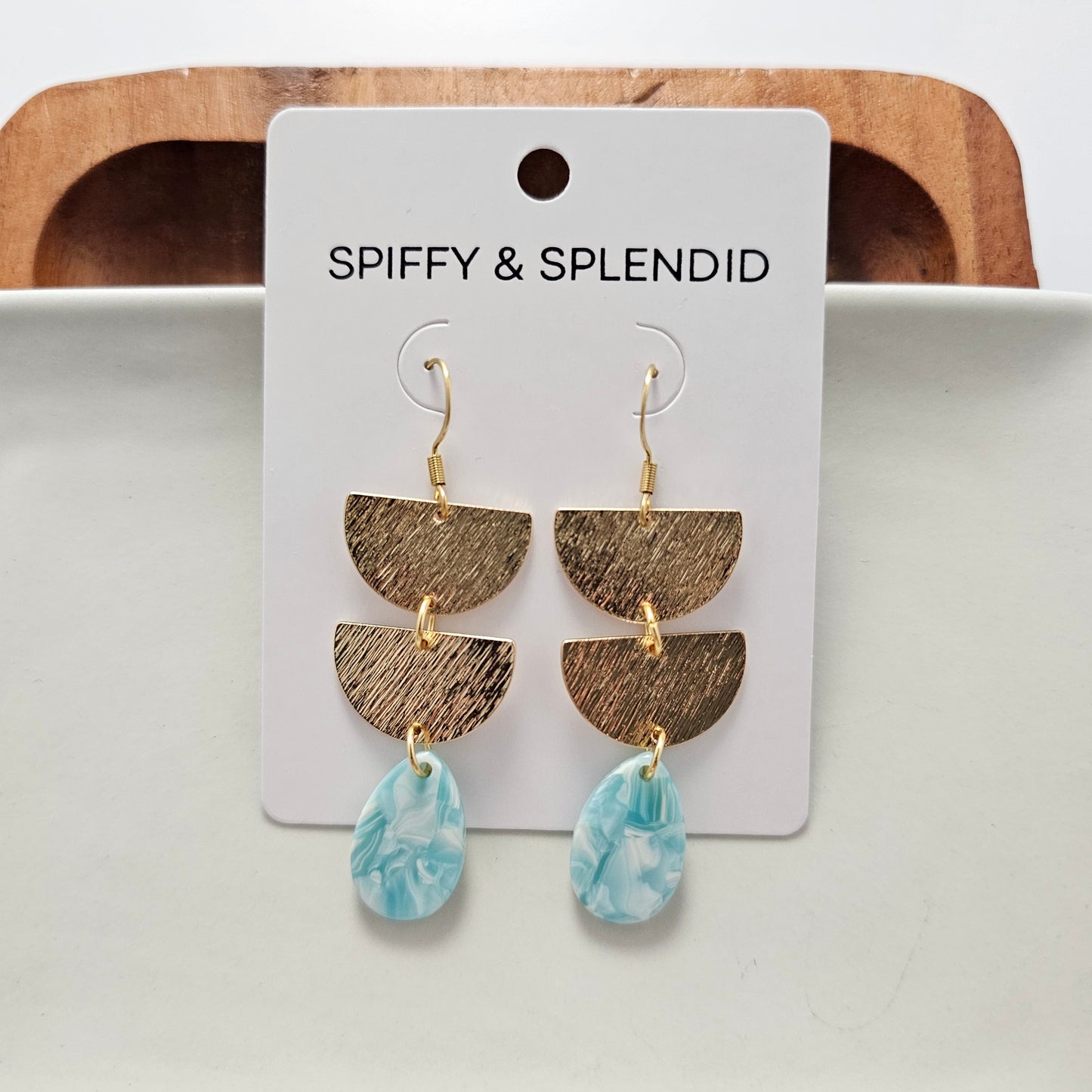 Aria Earrings - Aquamarine