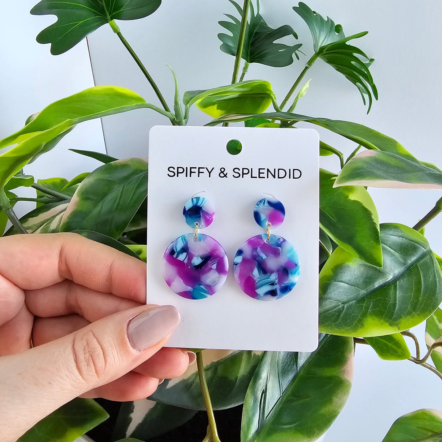 Addy Earrings - Purple Party