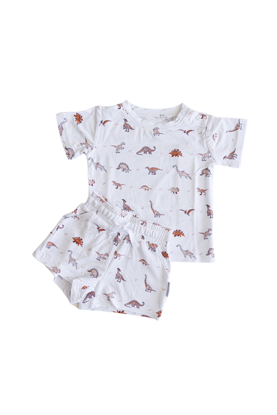 Neutral Dinosaurs Shortie Set