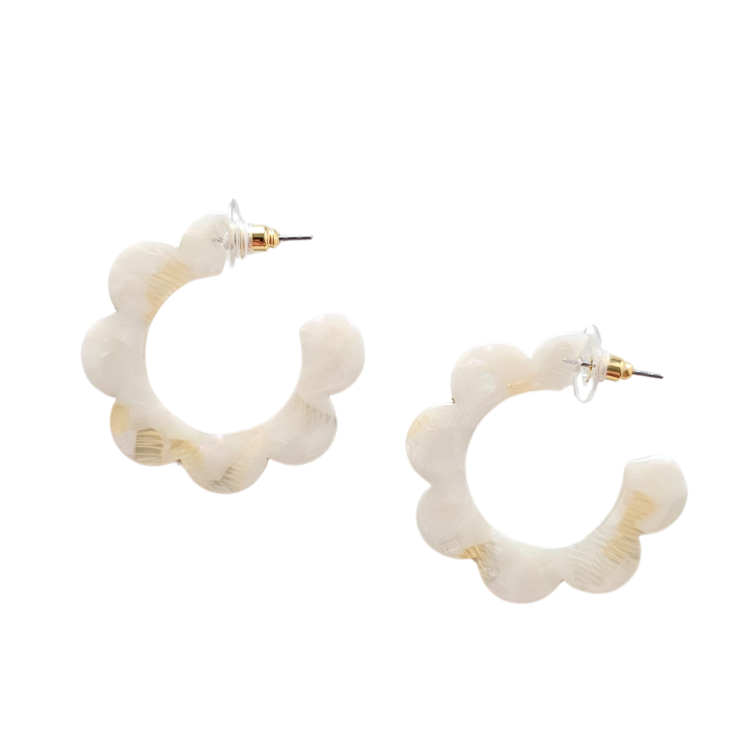 Flora Hoops - Cream