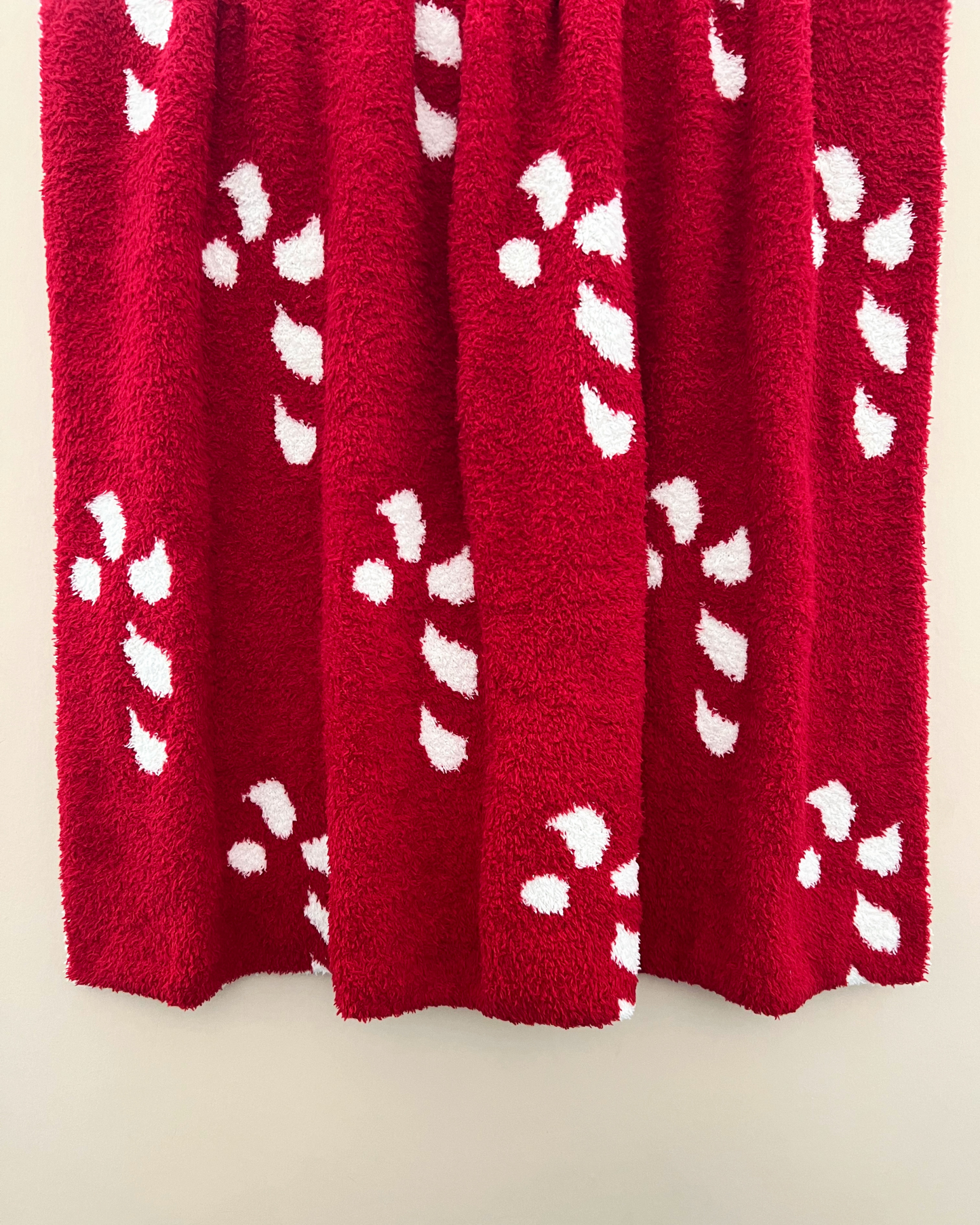 Fuzzy Blanket | Candy Cane