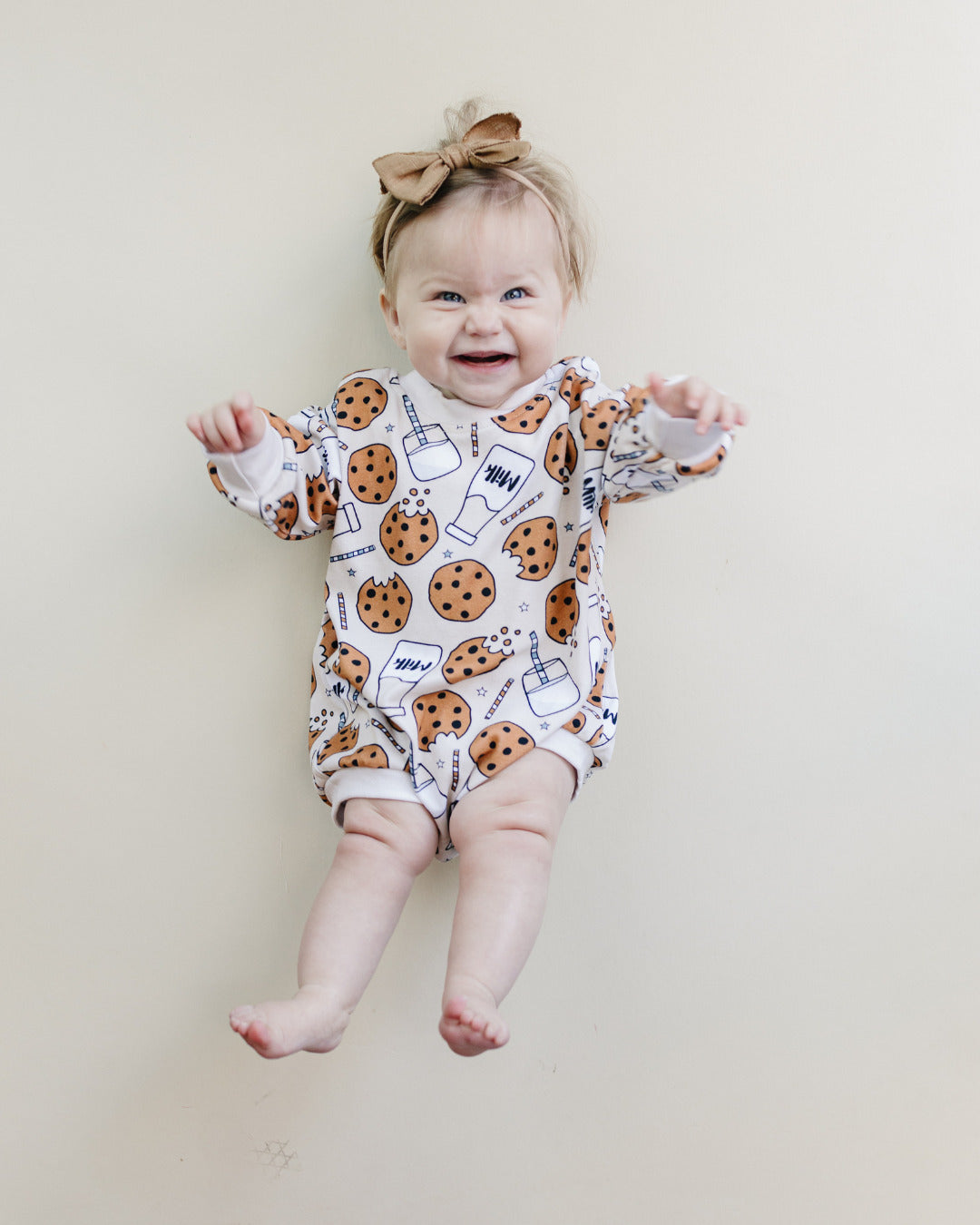 Bubble Romper | Milk & Cookies