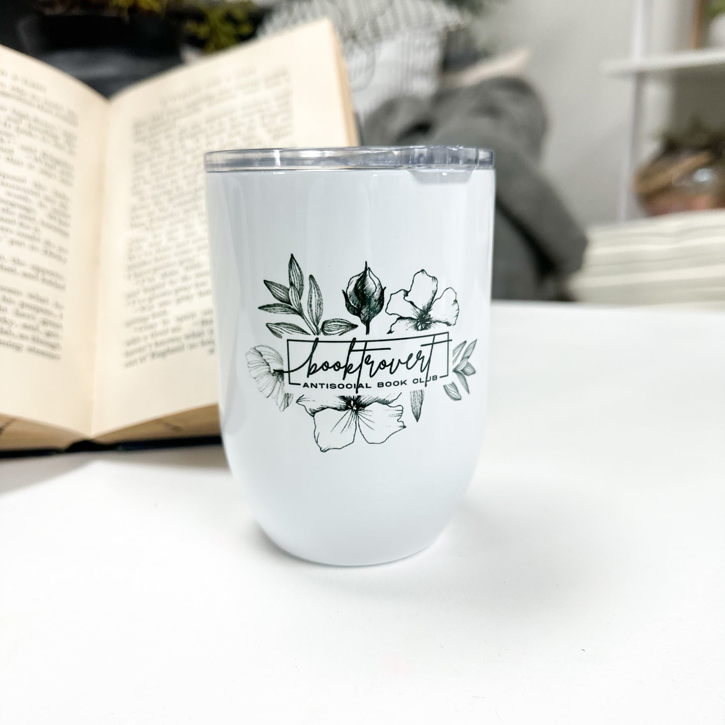 Booktrovert Wine Tumbler