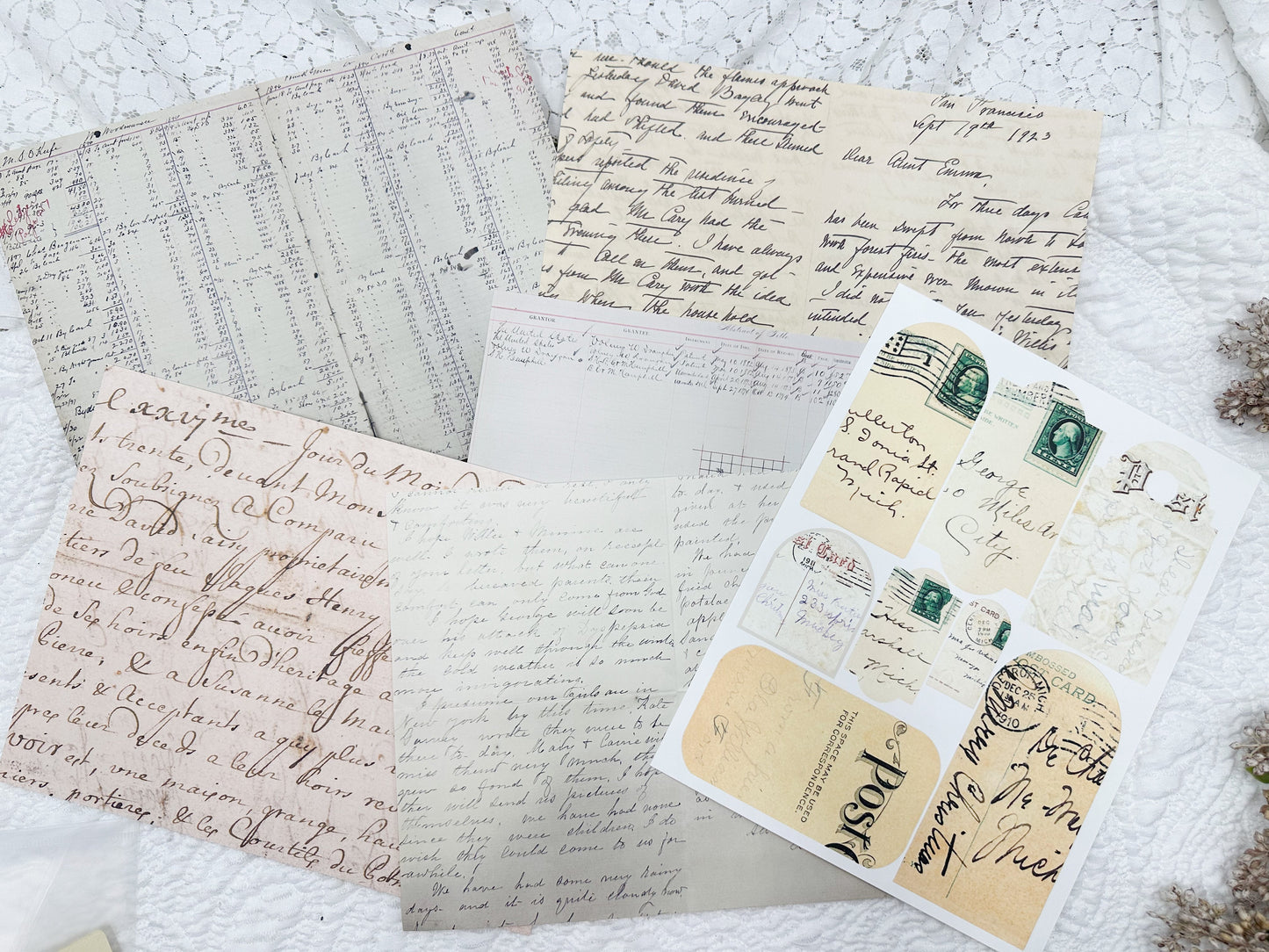 Ephemera Kit- Vintage Writing