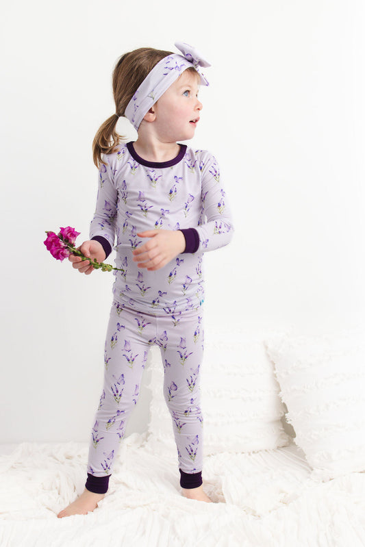 Estella (Lavender Butterfly) Long Sleeve PJ's