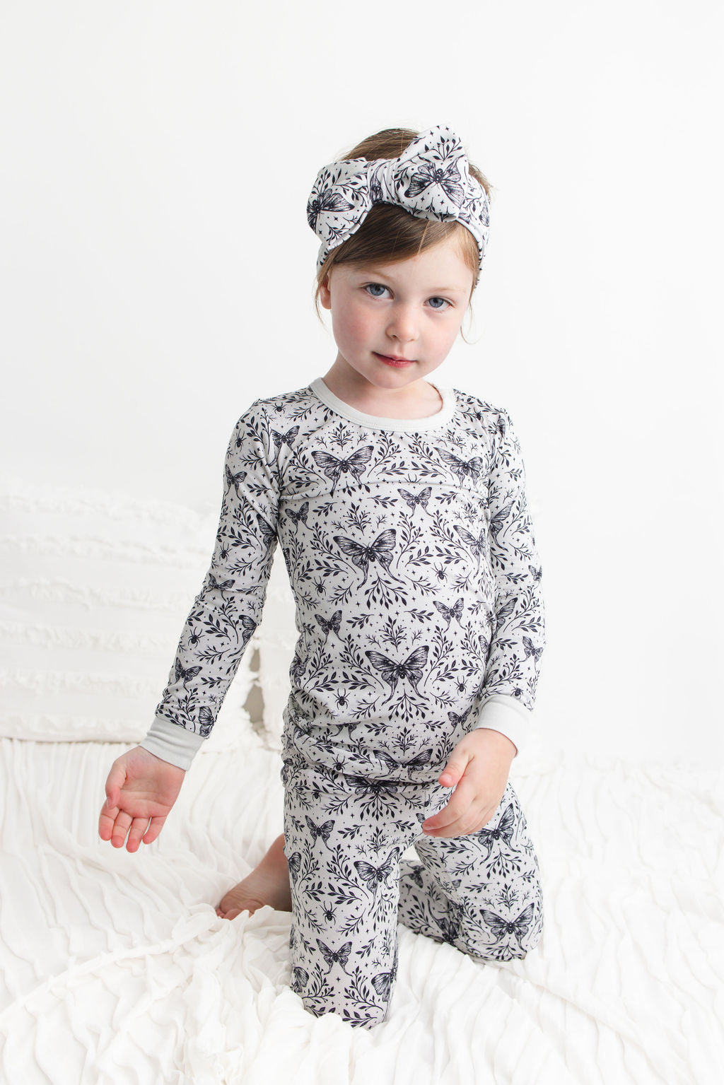 Lunar Dreams (White Butterfly) Long Sleeve PJ's