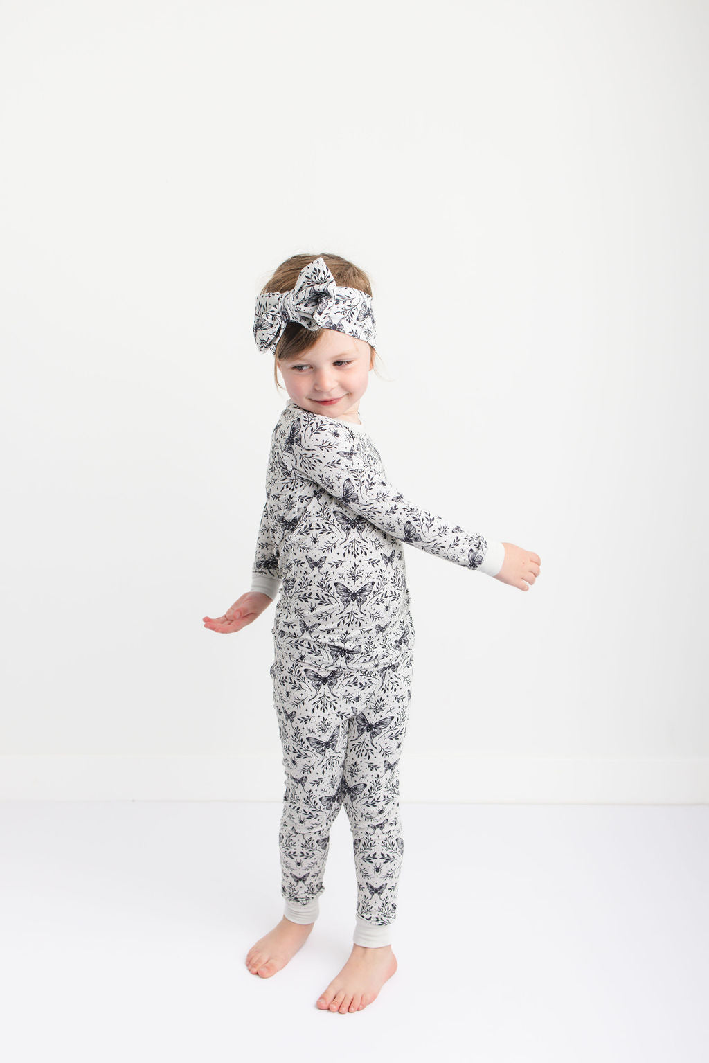 Lunar Dreams (White Butterfly) Long Sleeve PJ's