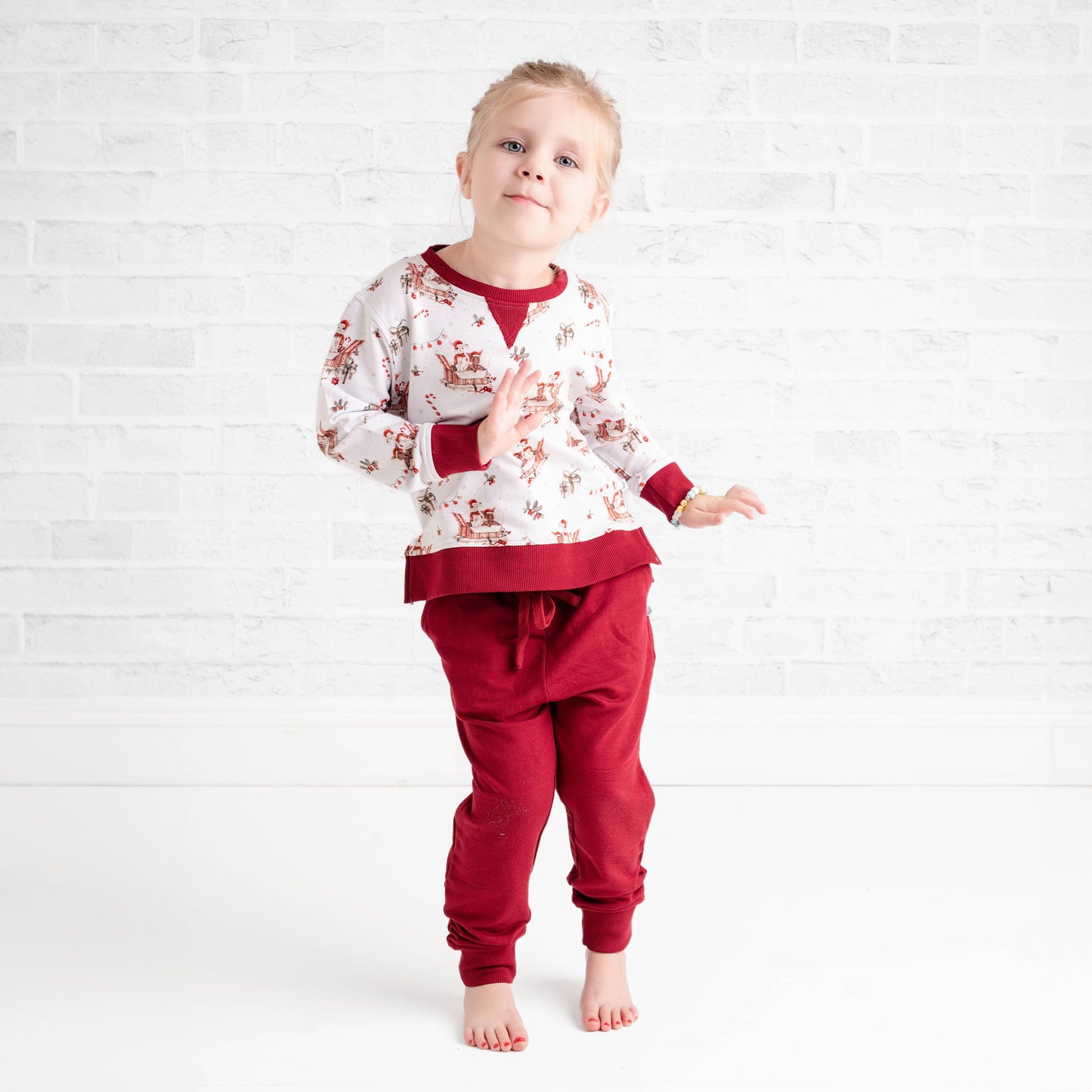 Jingle Bell Hop (Rabbit) Kids Jogger Set