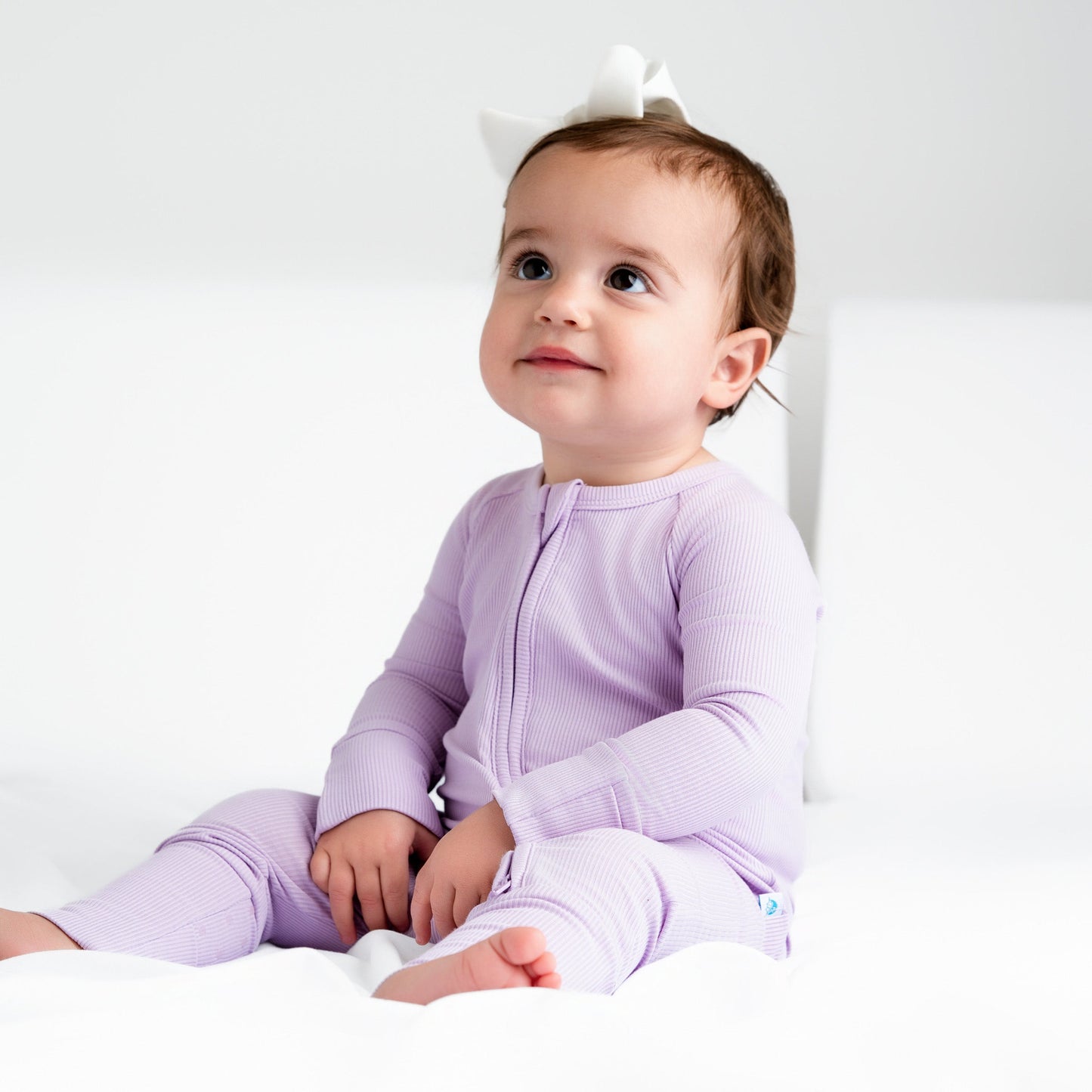 Lavender Ribbed Romper