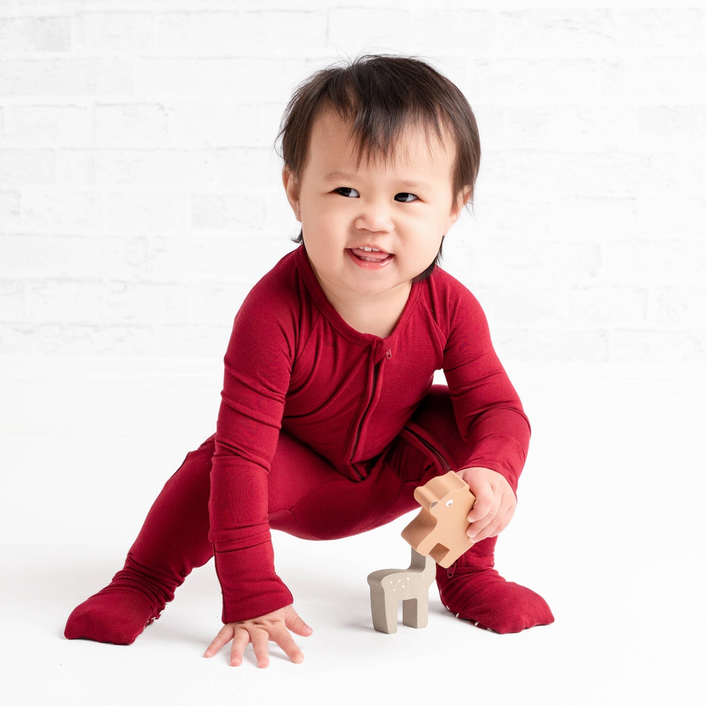 Burgundy Romper