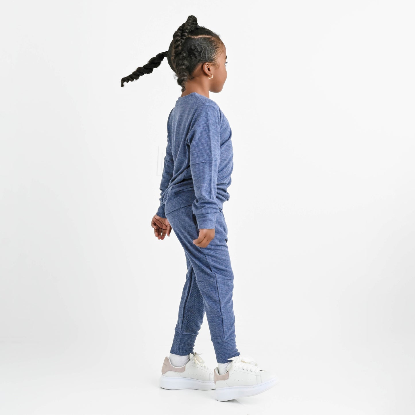 Bamboo Waffle Kids' Jogger Set-Line Dry Only