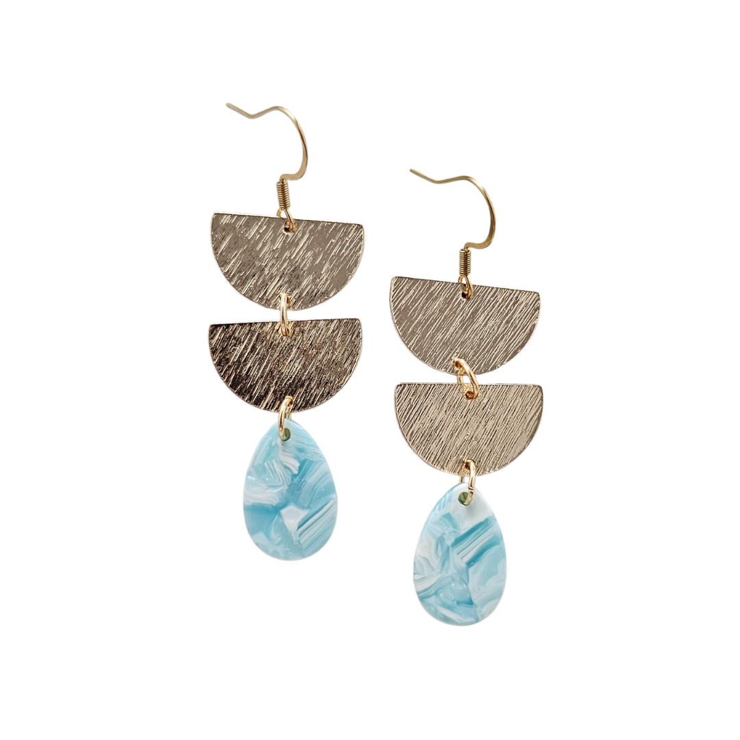 Aria Earrings - Aquamarine