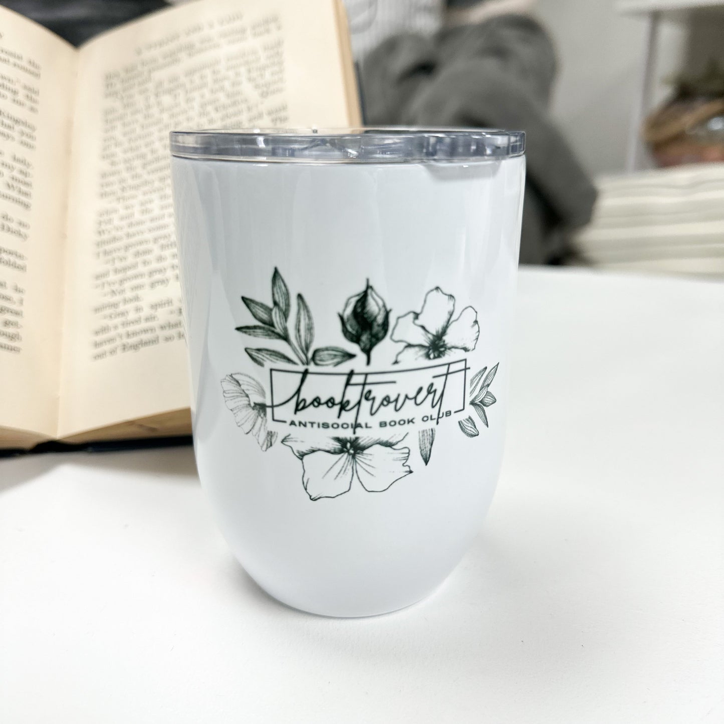 Booktrovert Wine Tumbler