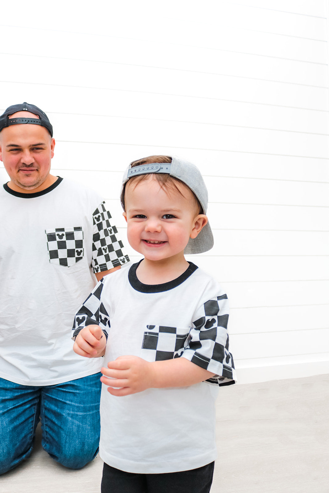 Black Checkered Magic Pocket Tee