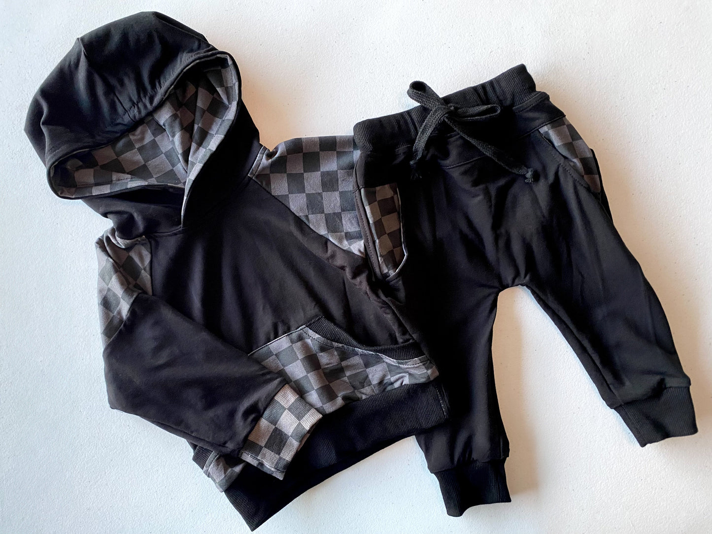 Charcoal Checkers - Joggers