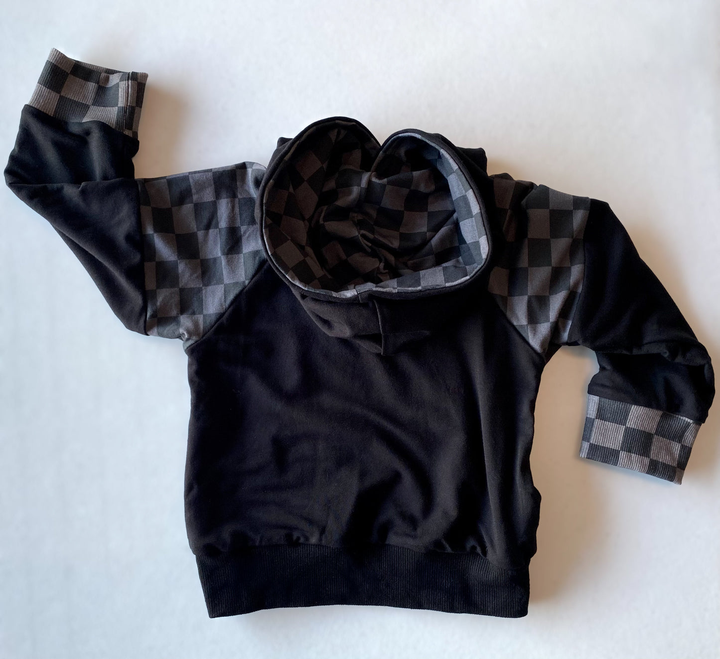 Charcoal Checkers - Hoodie