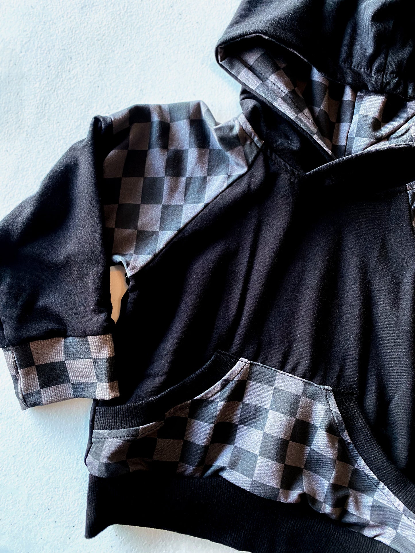 Charcoal Checkers - Hoodie