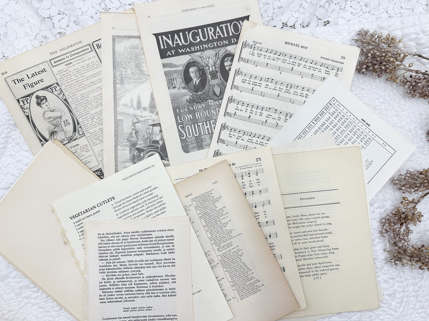 Ephemera Kit- Vintage Writing