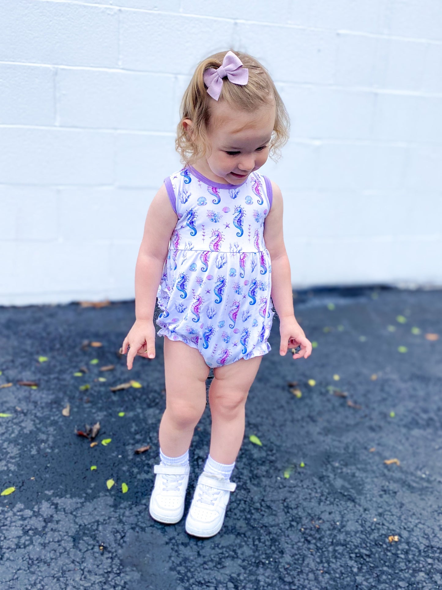 Bubble Romper - Seahorse