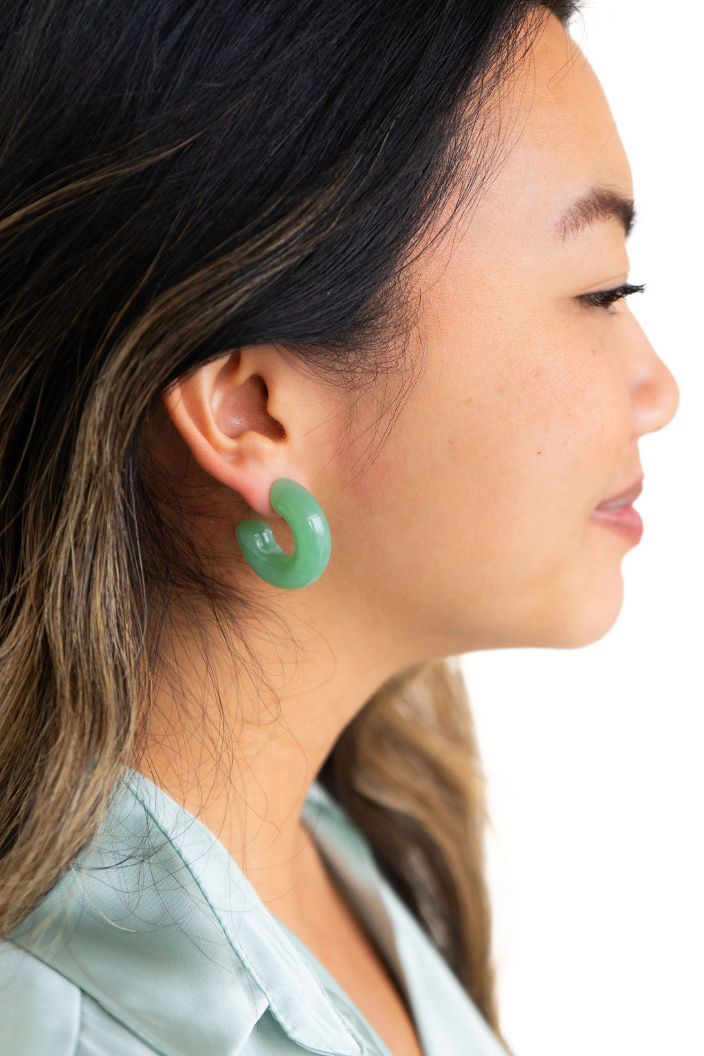 Chloe Hoops - Sage