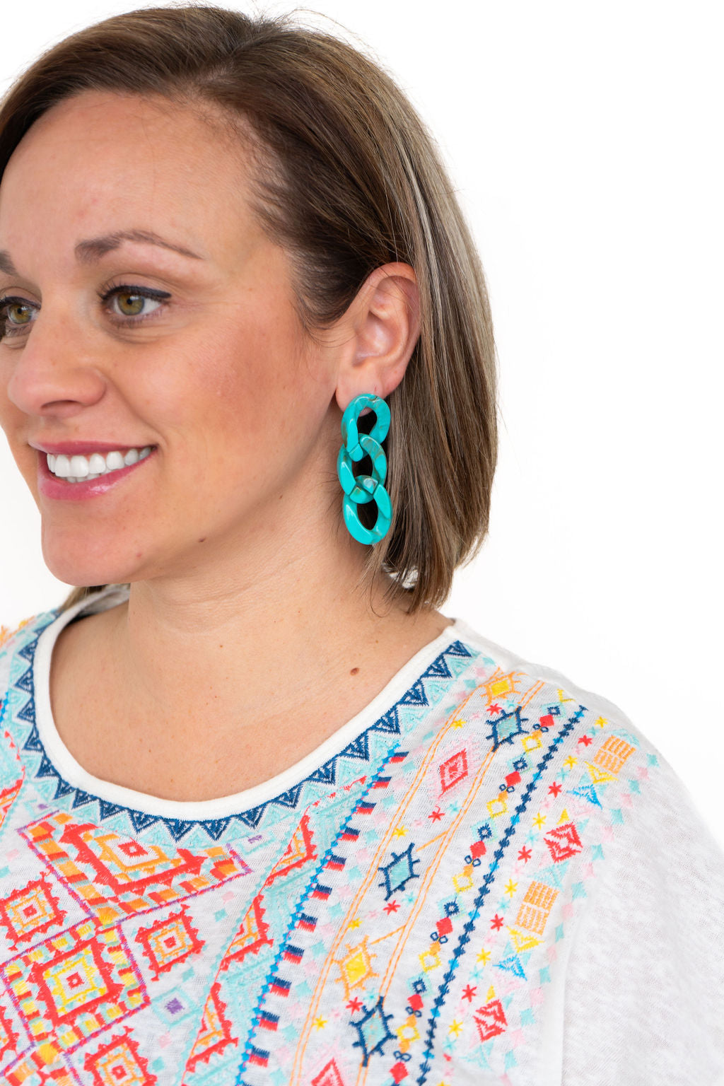 Brooklyn Earrings - Turquoise