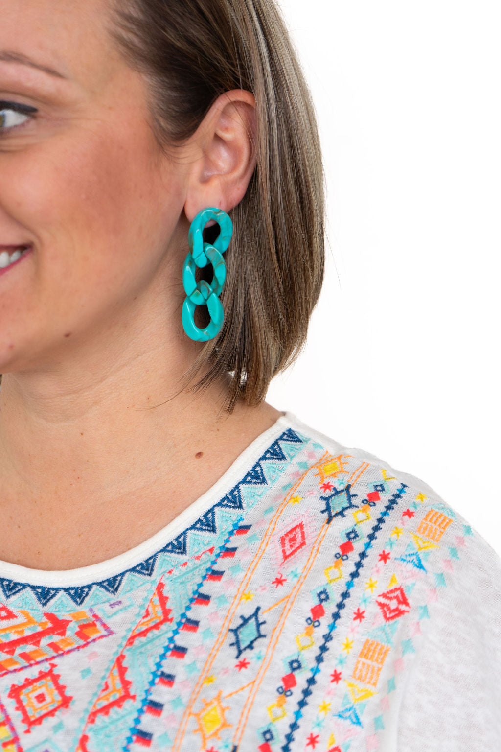 Brooklyn Earrings - Turquoise