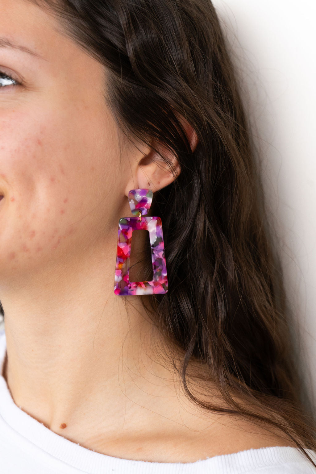 Avery Earrings - Paradise Pink