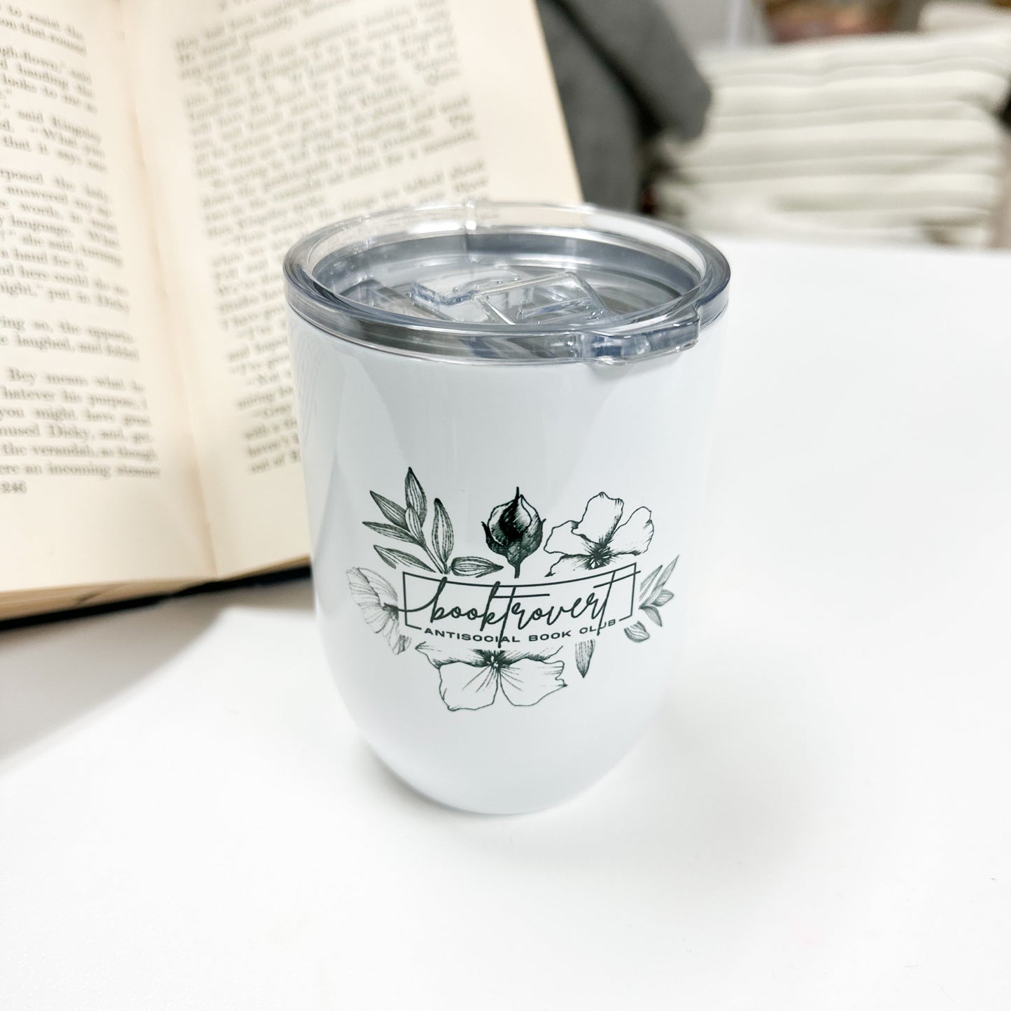 Booktrovert Wine Tumbler