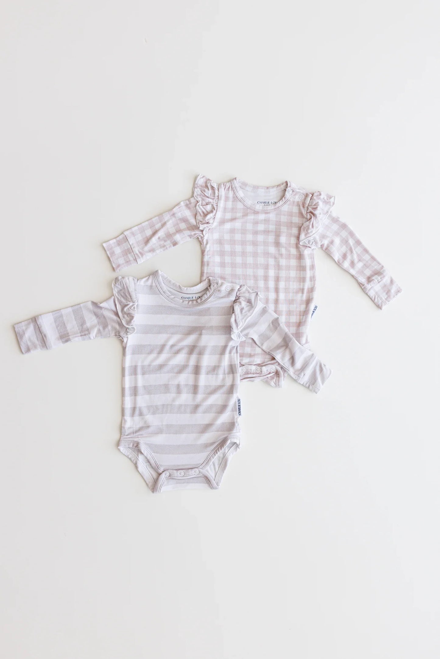 Bamboo Ruffle Bodysuit | Striped