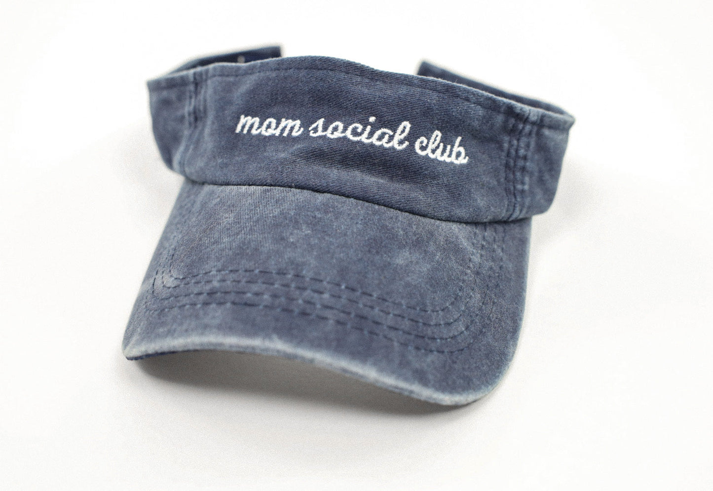 Mom Social Club Visor | Vintage Blue