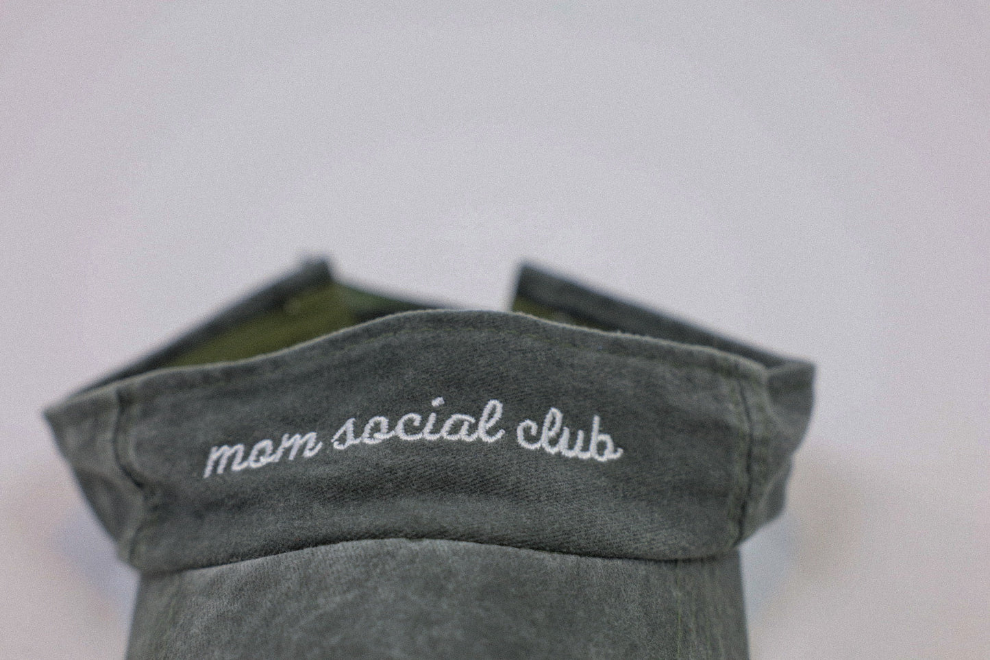 Mom Social Club Visor | Vintage Green