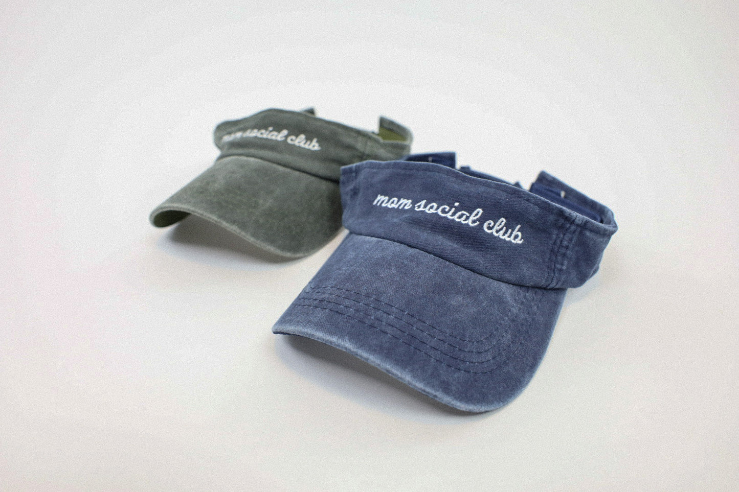 Mom Social Club Visor | Vintage Blue