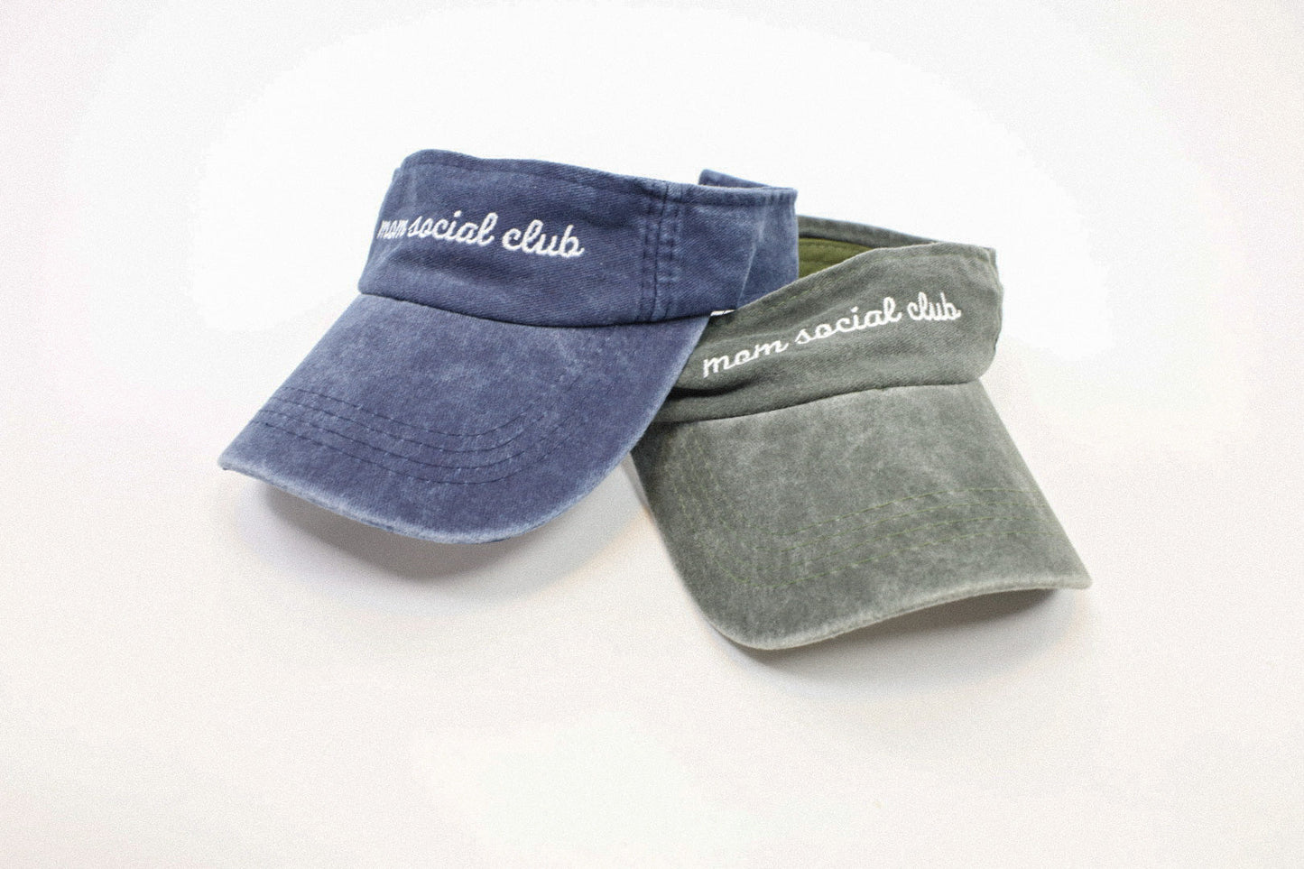 Mom Social Club Visor | Vintage Blue